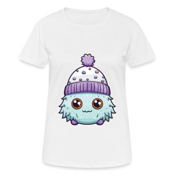 Erkältung Winter Kreatur Eskimo - Frauen T-Shirt atmungsaktiv - Weiß - Vorne - AI Model Female 172 dark (172cm)