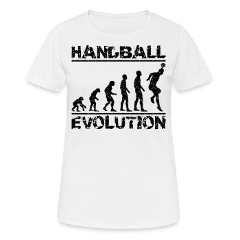 Handballer throw - Women's Breathable T-Shirt - white - Front - AI Model Female 172 dark (172cm)
