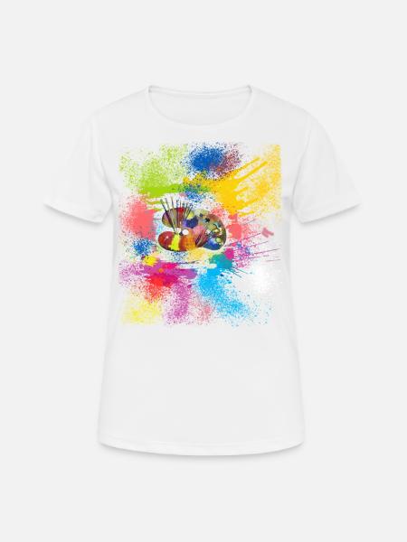 The art of painting - Women's Breathable T-Shirt - white