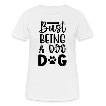 Beware of the wobbly popos - Women's Breathable T-Shirt - white - Front - AI Model Female 172 dark (172cm)
