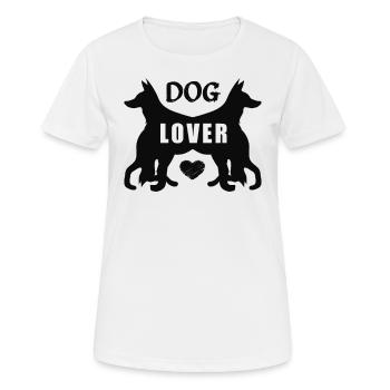 Dog lover - Women's Breathable T-Shirt - white - Front - AI Model Female 172 dark (172cm)