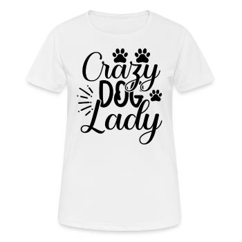 Crazy dog lady - Women's Breathable T-Shirt - white - Front - AI Model Female 172 dark (172cm)