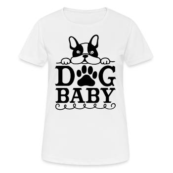 Chiot - T-shirt respirant Femme - blanc - Devant - AI Model Female 172 dark (172cm)