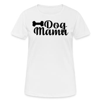 Maman chien - T-shirt respirant Femme - blanc - Devant - AI Model Female 172 dark (172cm)