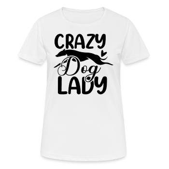 Crazy dog lady - Women's Breathable T-Shirt - white - Front - AI Model Female 172 dark (172cm)