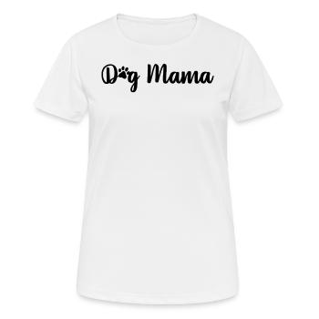 Maman chien - T-shirt respirant Femme - blanc - Devant - AI Model Female 172 dark (172cm)