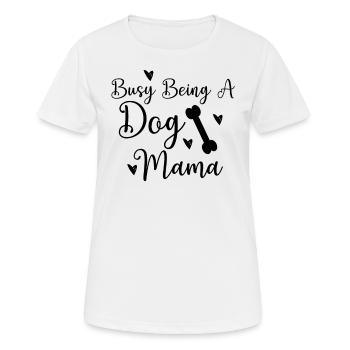 Employée comme mère de chien - T-shirt respirant Femme - blanc - Devant - AI Model Female 172 dark (172cm)