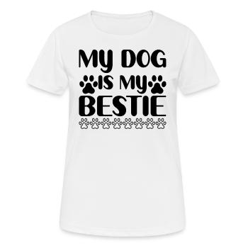 Mon chien est mon meilleur ami - T-shirt respirant Femme - blanc - Devant - AI Model Female 172 dark (172cm)