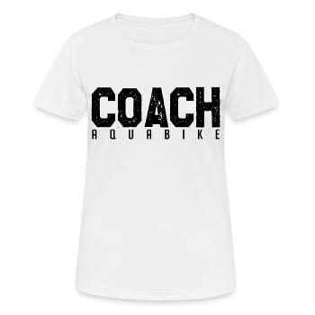 Aquabike-Bus. aquabike Trainer Geschenk Coach - Frauen T-Shirt atmungsaktiv - Weiß - Vorne - AI Model Female 172 dark (172cm)