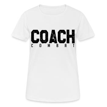Coach Combat. entraineur de combat. Cadeau coach. - T-shirt respirant Femme - blanc - Devant - AI Model Female 172 dark (172cm)
