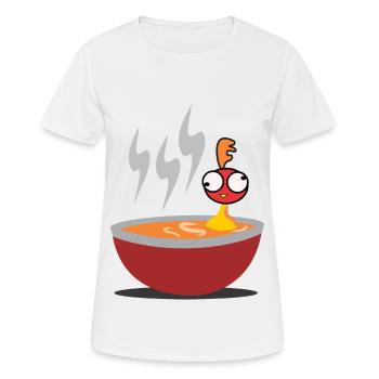 Chicken soup chicken - Women's Breathable T-Shirt - white - Front - AI Model Female 172 dark (172cm)