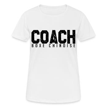 Chinesischer Boxtrainer. Chinesischer Boxtrainer. - Frauen T-Shirt atmungsaktiv - Weiß - Vorne - AI Model Female 172 dark (172cm)
