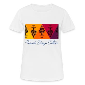 Finnish Design Culture - Women's Breathable T-Shirt - white - Front - AI Model Female 172 dark (172cm)