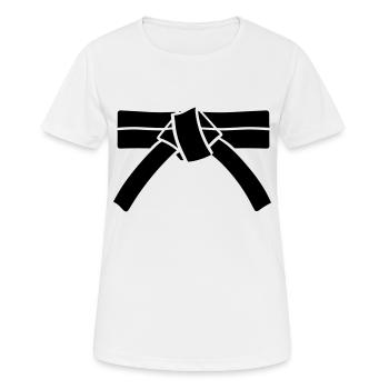 ceinture - T-shirt respirant Femme - blanc - Devant - AI Model Female 172 dark (172cm)