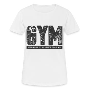 GYM - T-shirt respirant Femme - blanc - Devant - AI Model Female 172 dark (172cm)