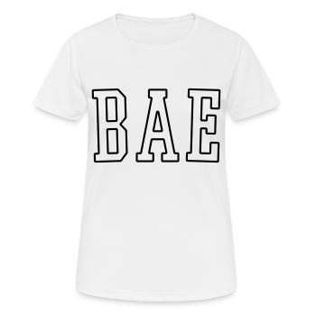 BAE - Women's Breathable T-Shirt - white - Front - AI Model Female 172 dark (172cm)