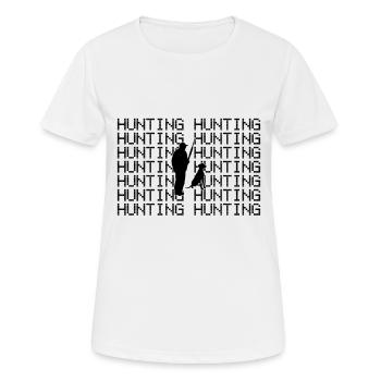 Jäger jagen - Frauen T-Shirt atmungsaktiv - Weiß - Vorne - AI Model Female 172 dark (172cm)