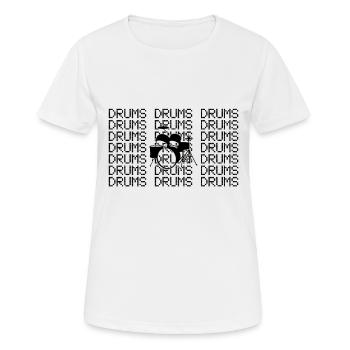 Percussion - T-shirt respirant Femme - blanc - Devant - AI Model Female 172 dark (172cm)