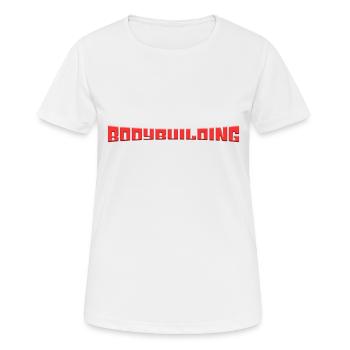 culturisme - T-shirt respirant Femme - blanc - Devant - AI Model Female 172 dark (172cm)
