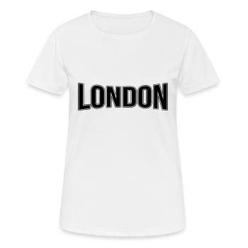 Londres - T-shirt respirant Femme - blanc - Devant - AI Model Female 172 dark (172cm)