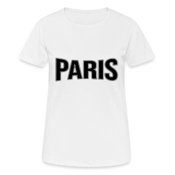 Paris - Frauen T-Shirt atmungsaktiv - Weiß - Vorne - AI Model Female 172 dark (172cm)