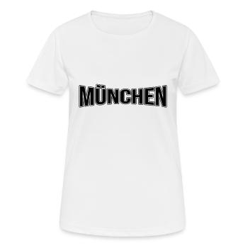 Munich - T-shirt respirant Femme - blanc - Devant - AI Model Female 172 dark (172cm)