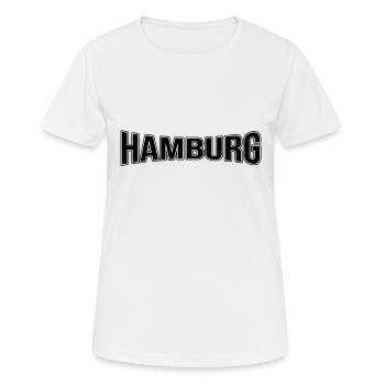 Hambourg - T-shirt respirant Femme - blanc - Devant - AI Model Female 172 dark (172cm)