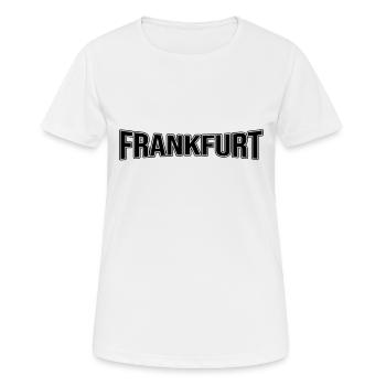 Francfort - T-shirt respirant Femme - blanc - Devant - AI Model Female 172 dark (172cm)