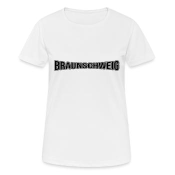 Braunschweig - Frauen T-Shirt atmungsaktiv - Weiß - Vorne - AI Model Female 172 dark (172cm)