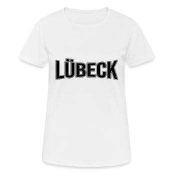 Lübeck - T-shirt respirant Femme - blanc - Devant - AI Model Female 172 dark (172cm)