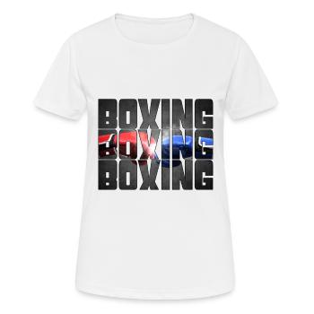 Boxing - Women's Breathable T-Shirt - white - Front - AI Model Female 172 dark (172cm)