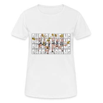 Cheerleading - T-shirt respirant Femme - blanc - Devant - AI Model Female 172 dark (172cm)