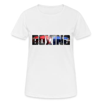 Boxing - Women's Breathable T-Shirt - white - Front - AI Model Female 172 dark (172cm)