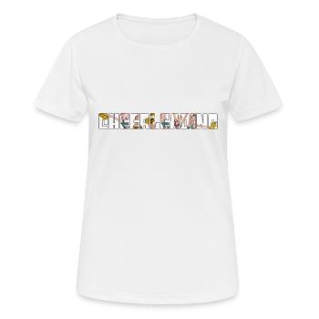 Cheerleading - T-shirt respirant Femme - blanc - Devant - AI Model Female 172 dark (172cm)