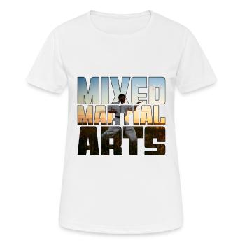 Arts martiaux - T-shirt respirant Femme - blanc - Devant - AI Model Female 172 dark (172cm)