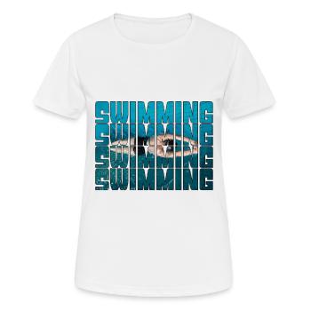 Nager - T-shirt respirant Femme - blanc - Devant - AI Model Female 172 dark (172cm)