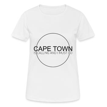 Kapstadt Spruch - Frauen T-Shirt atmungsaktiv - Weiß - Vorne - AI Model Female 172 dark (172cm)