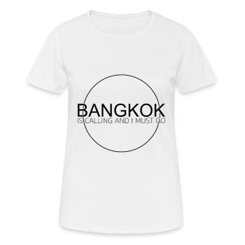 Citation de Bangkok - T-shirt respirant Femme - blanc - Devant - AI Model Female 172 dark (172cm)