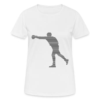 Boxe - T-shirt respirant Femme - blanc - Devant - AI Model Female 172 dark (172cm)