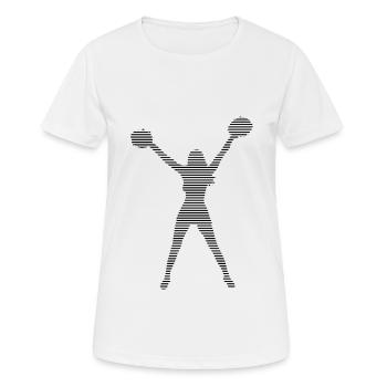 cheerleading - Frauen T-Shirt atmungsaktiv - Weiß - Vorne - AI Model Female 172 dark (172cm)
