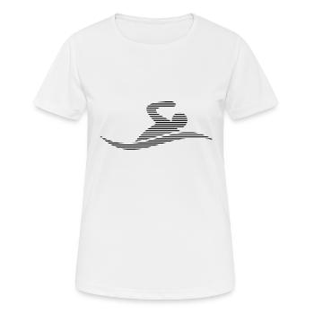 Nager - T-shirt respirant Femme - blanc - Devant - AI Model Female 172 dark (172cm)