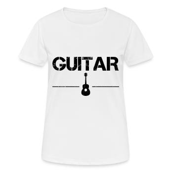 Gitarre - Frauen T-Shirt atmungsaktiv - Weiß - Vorne - AI Model Female 172 dark (172cm)