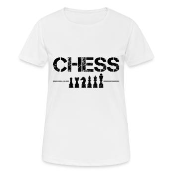 Schach - Frauen T-Shirt atmungsaktiv - Weiß - Vorne - AI Model Female 172 dark (172cm)