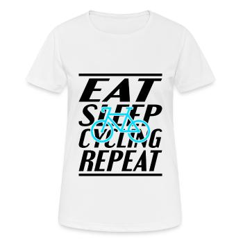 Alimentation Vélo de couchage - T-shirt respirant Femme - blanc - Devant - AI Model Female 172 dark (172cm)