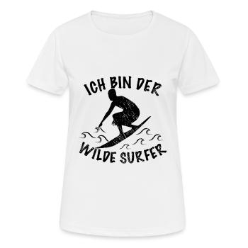 Citation de surf - T-shirt respirant Femme - blanc - Devant - AI Model Female 172 dark (172cm)