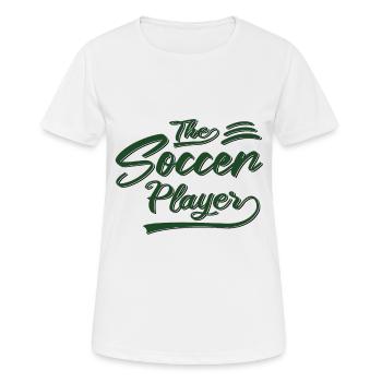 the soccer player - Frauen T-Shirt atmungsaktiv - Weiß - Vorne - AI Model Female 172 dark (172cm)