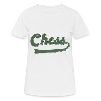 Schach - Frauen T-Shirt atmungsaktiv - Weiß - Vorne - AI Model Female 172 dark (172cm)