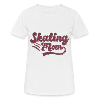 Cadeau Skating Mama - T-shirt respirant Femme - blanc - Devant - AI Model Female 172 dark (172cm)