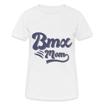 BMX Mama Cadeau - T-shirt respirant Femme - blanc - Devant - AI Model Female 172 dark (172cm)