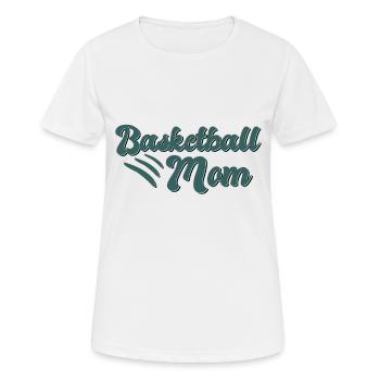 Basketball Mama Geschenk - Frauen T-Shirt atmungsaktiv - Weiß - Vorne - AI Model Female 172 dark (172cm)